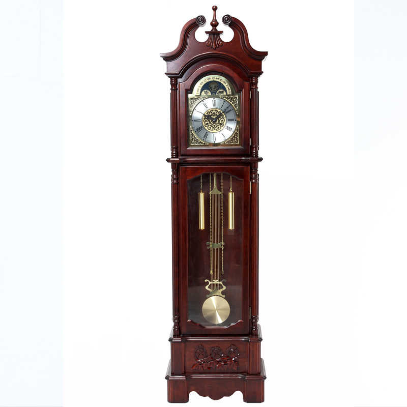 30 days Northern Chinese minimalist wood grandfather clock mechanical