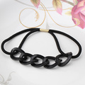 2016 New Ladies Metal Chain Hollow Elastic Hair Band Rubber Rope Scrunchie Ponytail Hair Holder Women