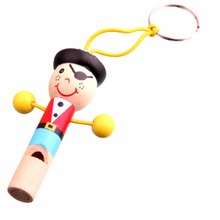 Baby Kids Wooden Toy Mini Whistle Pirates Developmental Toy Musical Toys NIE 