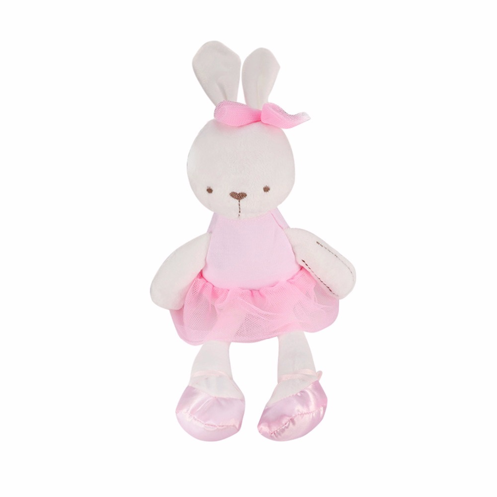 large pink bunny stuffed animal