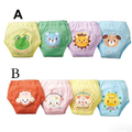 Free Ship 4 Layers Baby Training Pants Diapers Boy Girl Shorts Underwear Infant Nappies Waterproof 4