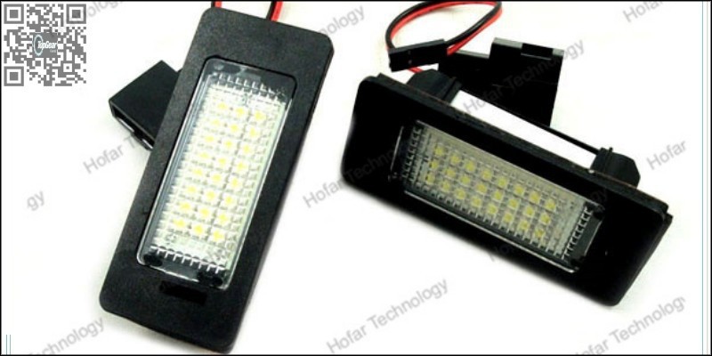Car License Plate LED Light Lamp For Skoda Rapid 2012~2015 High Brightness Light Tuning Easy Change Color Temperature 2