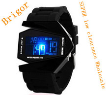 HOT ! luxury Brand men’s watch/Student smart watch/Electronics clock watches/Led luminous function fighter aircraft sport watch