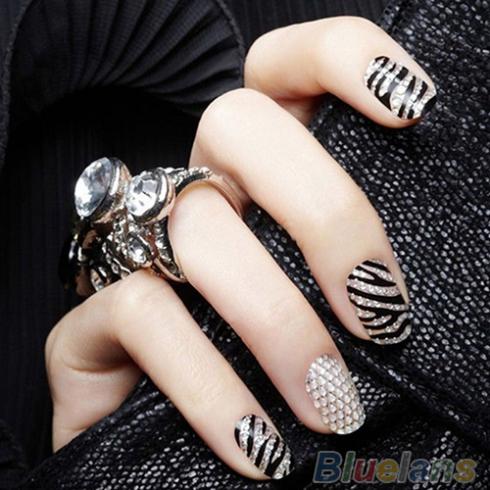 1 Sheet New Fashion 3D Nail Art Crystal DIY Stickers Tips Decal Decoration Beauty Health 02VH