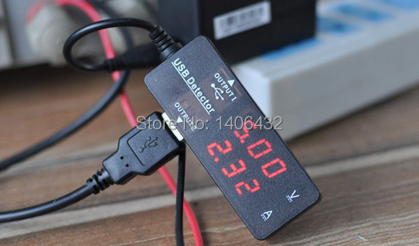 20Pcs lot Dual USB Detector Voltage Meter Current 3 2 10V 0 3A Voltmeter Ammeter Charger