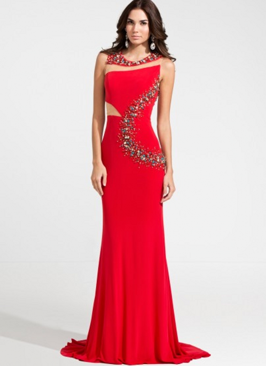vestidos de noche largos elegantes brillantes