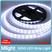 5 meters 5050 SMD 300led/m 12V Flexible LED Strip Light Living Room Bathroom Non-waterproof Decorative Strip Lights