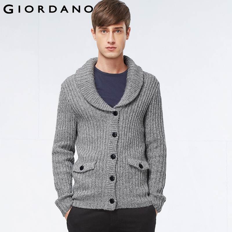 aliexpress buy giordano sweater shawl neck cardigan wool winter blusa masculina aliexpress buy giordano sweater shawl neck cardigan wool winter blusa masculina