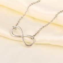Promotions Fashion Luxury Charm Plating Gold Sweater chain necklace jewelry Infinity Pendant Necklace jewelry women 2015