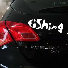 Funny Car Sticker Fishing Auto Decal Car Accessories Sticker for Tesla Toyota Chevrolet Volkswagen Hyundai Kia