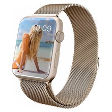 New 7 Color Milanese Loop Stainless Steel Bracelet Strap Replacement Wrist Band for Apple Watch 38mm/42mm with Magnet Lock