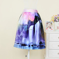 Free Shipping wholesale 2015 women lady sexy summer skirt rockabilly print colorful new design hot