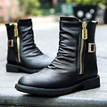 Winter trend of the British Martin boots boots round cotton plus high leather shoes leather boots