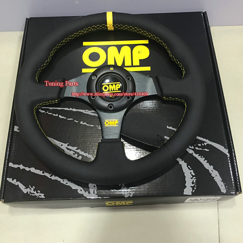 Universal Real Leather Steering-Wheel 330mm Car Steering Wheel (1)