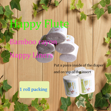 Happyflute 100% Biodegradable & Flushable cloth diaper Flushable Nappy Liners 1 roll free shipping