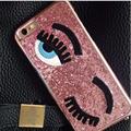 3D New Fashion Miss Gossip Chiara Ferragni Sequins Following Blinking Eye Case For iPhone 7 Plus