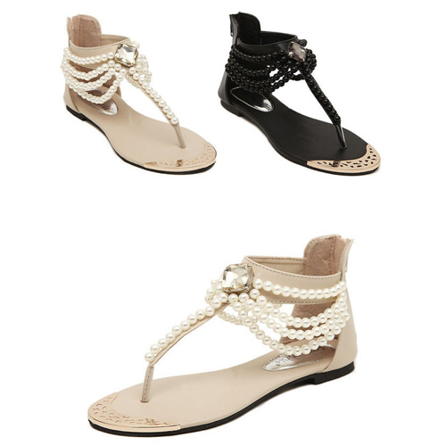 ... Beaded Flip Flops Flats Comfortable Shoes Woman Gladiator Sandals ... Beaded Flip Flops Flats Comfortable Shoes Woman Gladiator Sandals