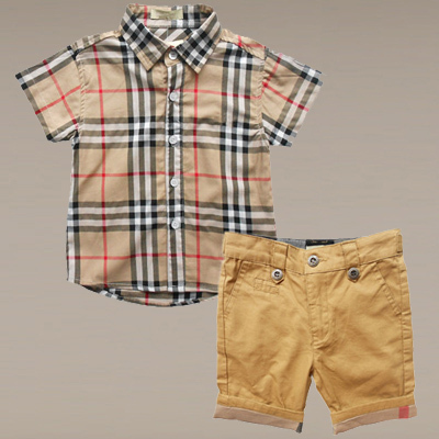 Boys summer sets 2PCS kids clothes brand children clothing 2015 new baby boys shirt candy color