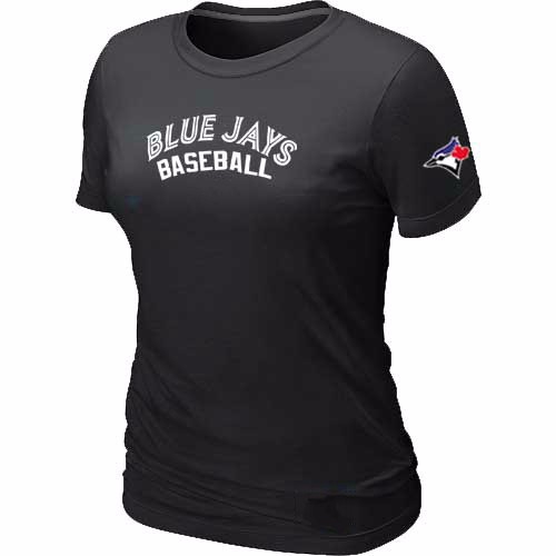Toronto Blue Jays Nike Women\'s Black Short Sleeve Practice T-Shirt