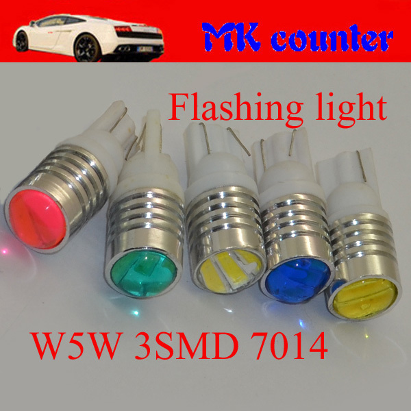 10X T10 W5W 3  7014   flash-   194 168 501      DC12V