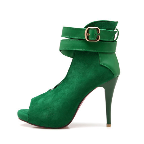 green bottom heels