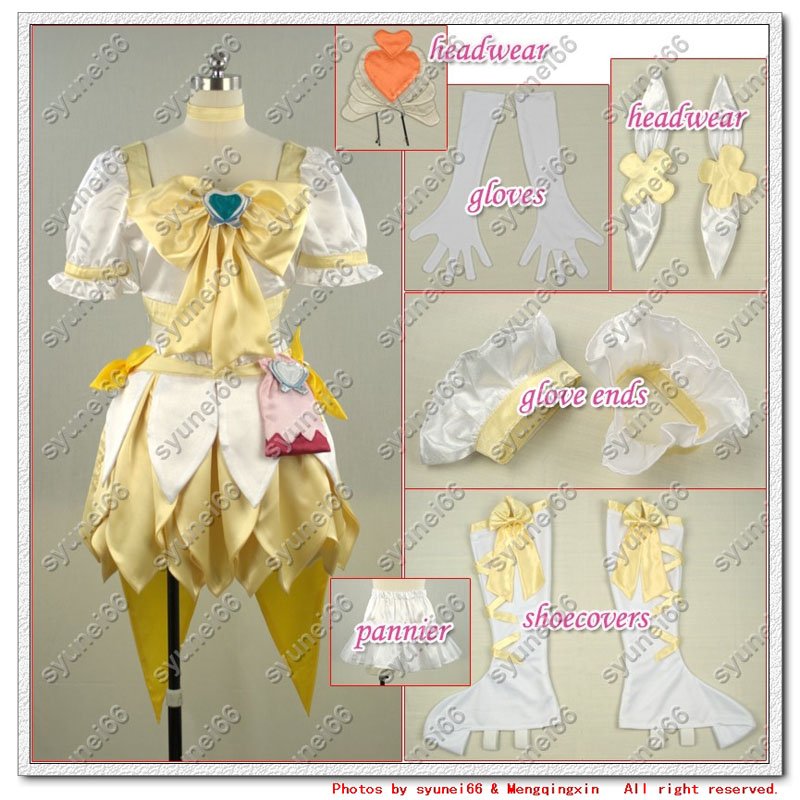 Heartcatch Precure Cosplay Super Cure Sunshine Costume Custom Made Free 5351