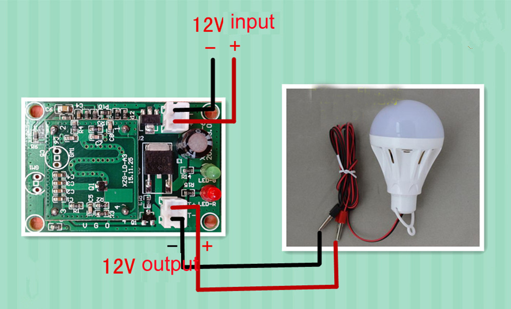 DC-SSR DC Microwave Sensor Switch Radar Switch Module Human Body Induction 