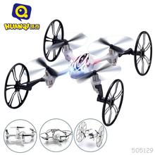 Huanqi 2.4G Mini RC Helicopter For Children Quadrocopter Model Four-axle deFormation Children Charging 1 Pcslot