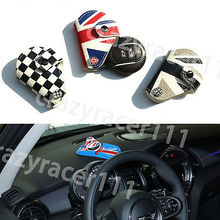 1Pc Leather Key Cover Case Holder Ring Chain Fob For Mini Cooper F55 F56 14-15