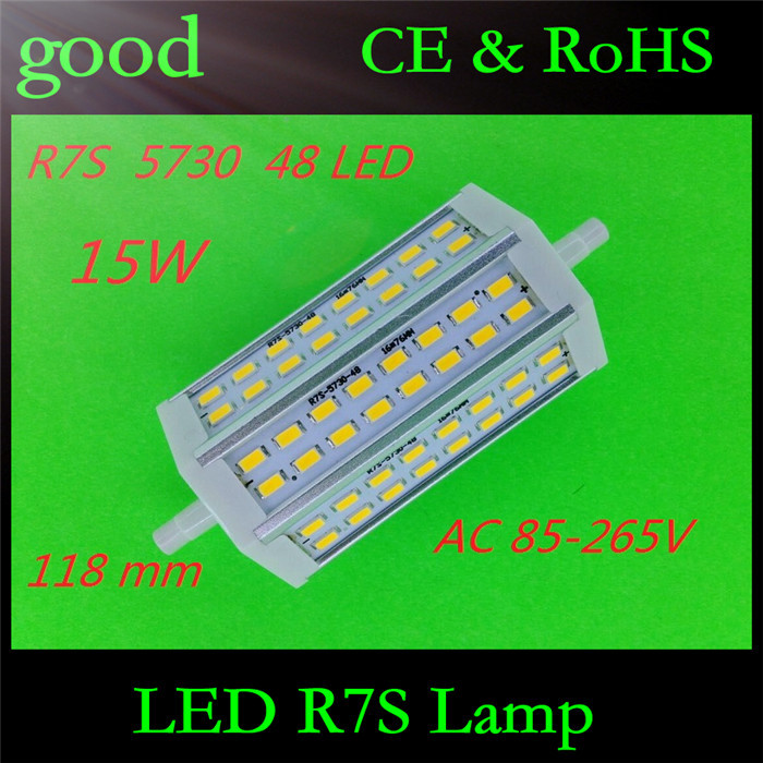 LED R7S 5W 7W 10W 12W 15W SMD5730 led Lamp r7s 78mm J78 118mm J118 135mm J135 Corn bulb light halogen Lamps floodlight 10pcs/lot
