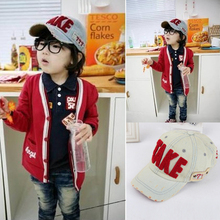 Fashion Embroidery Children Baseball Caps Baby Boys Girl Denim Baseball Cap Kids Summer Mesh Sun