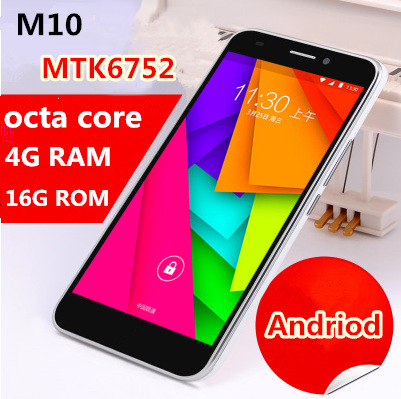 Best 5 0 inch mobile phone mtk6752 octa core Smartphone 4G RAM 16G ROM 1920 1080