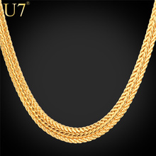 Gold Necklace With “18K” Stamp Free Shipping New Trendy 18K Real Gold Plated 0.6 cm 55 cm Snake Chain Necklaces Men Jewelry N363