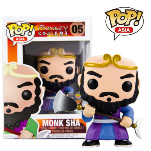 Funko pop Official Asia Journey to the West Monkey King - Monk Sha Figure Collectible Vinyl Figure Model Toy with Original box