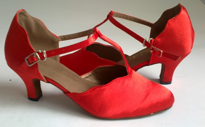 Red Square Latin dance shoes modern shoes soft bottom shoes ...