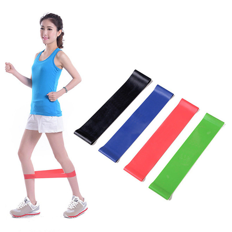 4 Pieces 1 Set Resistance Band Light Med Heavy Exercise Yoga Exercise Resistance Bands Sports Fitness