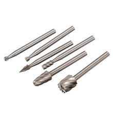 6pcs High Speed Steel Woodworking Milling Cutter Dremel Rotary Tool Woodworking Milling Cutter for Machining vari