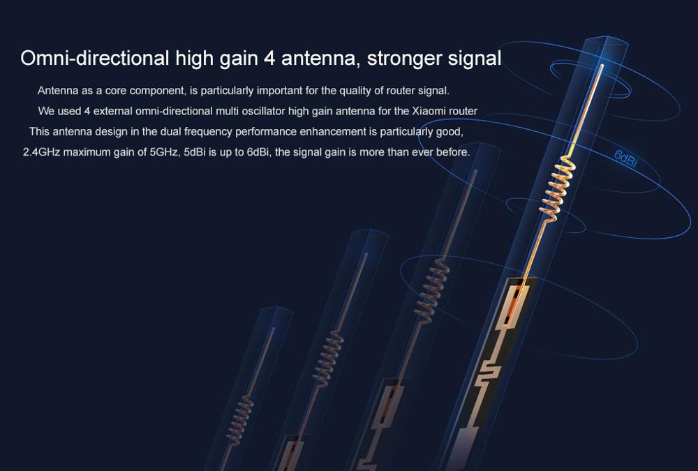 Original Xiaomi Mi WIFI Router 3 CPU MT7620A 2.4G5G WiFi Roteador Dual band 4 antenna APP Control 1167Mbps ok   (5)