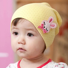 2014 Lovely Baby Rabbit  Hats and Caps Kids Boy Girl Crochet Beanie Hats Winter  Autumn Cap For Children To Keep Warm