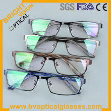 2014 new style colorful striped full rim metal optical eyewear glasses for men 2269