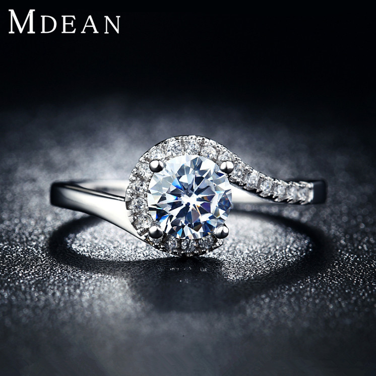 925 Silver Vintage jewelry Rings for women platinum filled engagement bague fashion wedding bague for female