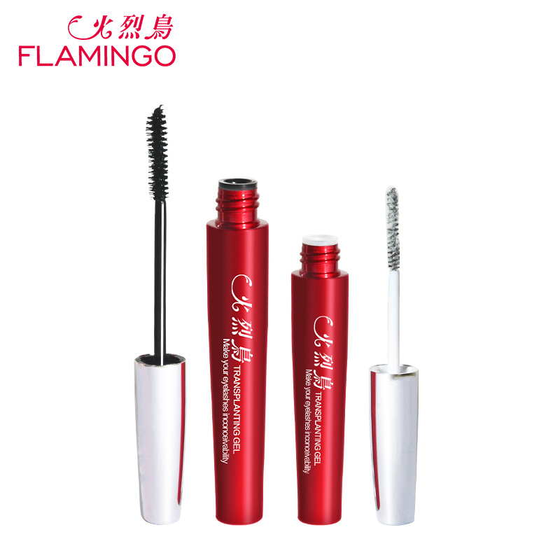 Free Shipping China Top1 Mascara Brand Flamingo Transplanting Gel + Natural Fiber Mascara 6072