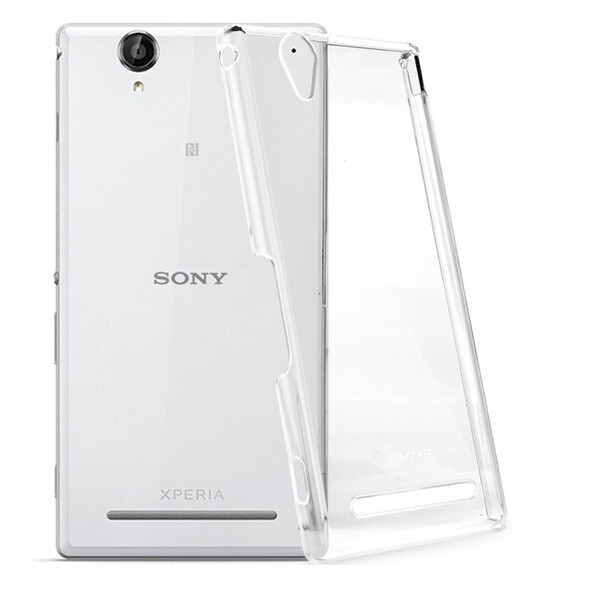 Здесь можно купить  100 pieces/lot DHL Wholesale New Simple Transparent Cell Phone Back Cover Skin Hard Case For Sony Xperia T2 Ultra XM50h  Телефоны и Телекоммуникации