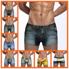 1pc 2015 New Arrival High Quality Sexy Mens Print Cotton and Spandex underwear cuecas Boxers Fashion Men’s shorts calzoncillos