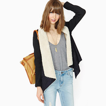 Lambs Wool Bottom Faux Suede Without Buckle Autumn And Winter Coat Female Horn Back Adjustment