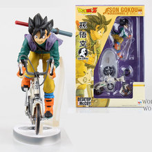 Megahouse MH Desktop Real MCcoy Series 2 Anime Dragon Ball Son Gokou Goku Capsule Corp Bicycle Action Figure Model Collection