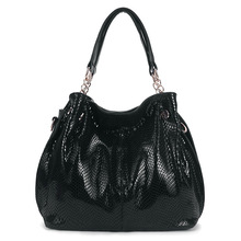 Luxury Brand Designer Women Leather Bags Serpentine Fashion Casual Big Handbags Large Ladies Shoulder Bags borsa donna grande