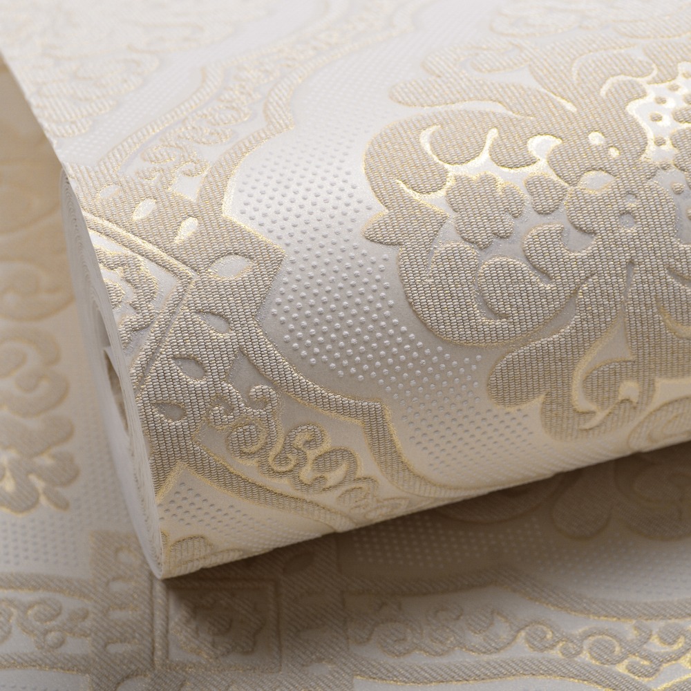 Wit damast beddengoed koop goedkope wit damast beddengoed loten ... Woonkamer behang beige