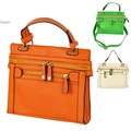 Women 2 Colours PU Leather Handbag Shoulder Bag Zip Wallet Tote Purse dy
