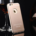 New Arrival Metal Aluminum Back Cover Case for Apple iphone 6 4 7 Hybrid Luxury Cover